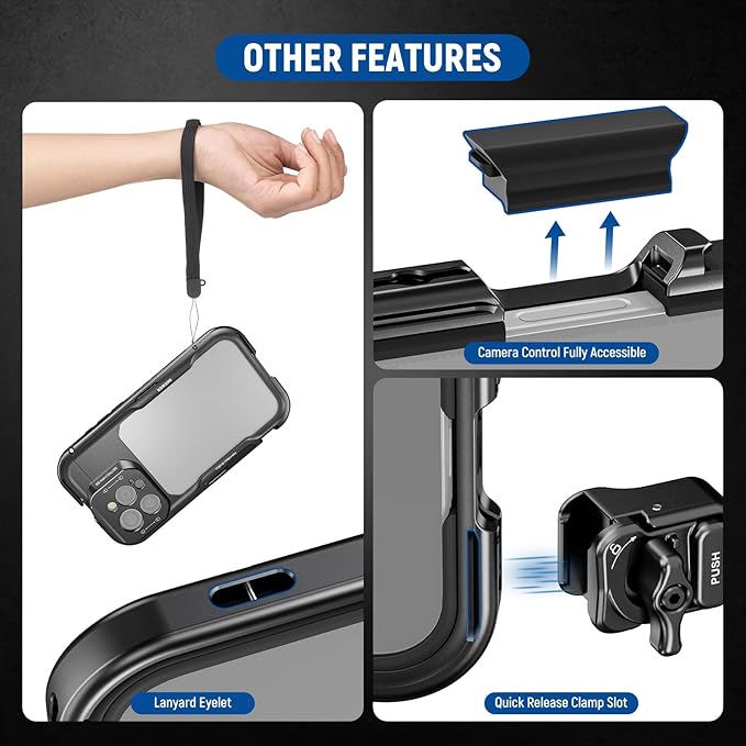 NEEWER 16 Pro Max Cage, Quick Release Video Rig Phone Stabilizer Compatible - Image 6