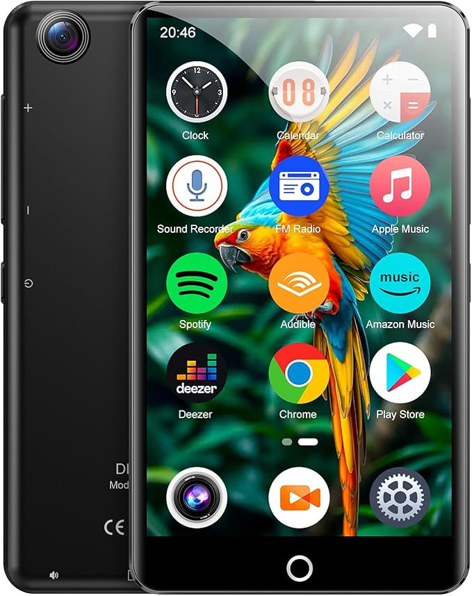 Conrain 80GB mp3 Player with Bluetooth and WiFi, 4.02" Touchscreen Android MP3 by conrainmp3player