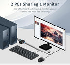 KVM Switch hdmi 1 Monitors 2 Computers 4K@60Hz, usb3.0 Devices Keyboard Mouse - Image 3