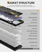 DAREU EK98pro Wireless Mechanical Keyboard, 96% Creamy Gaming Keyboard - Image 2