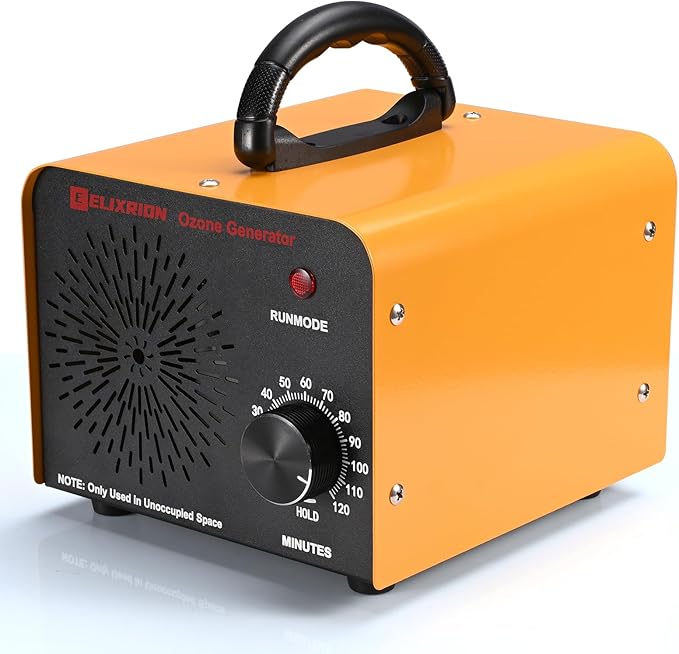 Ozone Generator – 80, 000mg/h High-Capacity O3 Air Purifier by ELIXRION