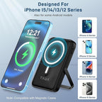 Wireless Portable Charger 10000mAh, Magnetic Power Bank - Image 3