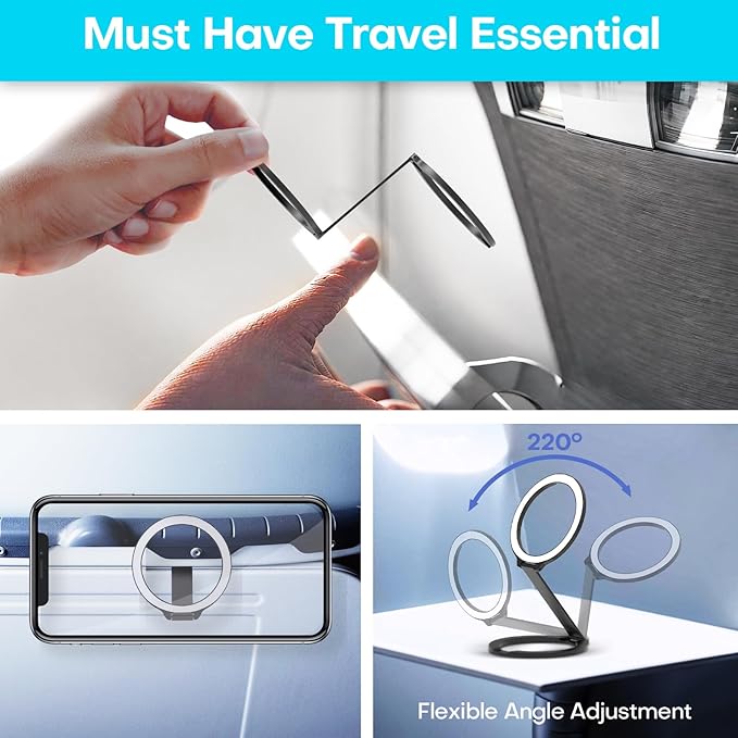 Mini Airplane Magnetic Phone Holder, MagSafe Compatible Magnetic Travel Phone - Image 5