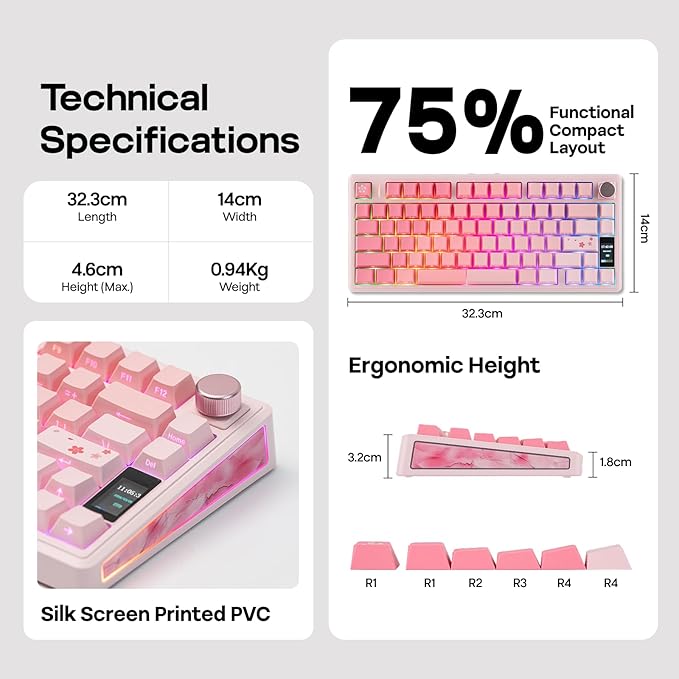 EPOMAKER TH80 V2 PRO Wireless Gaming Keyboard - Image 9