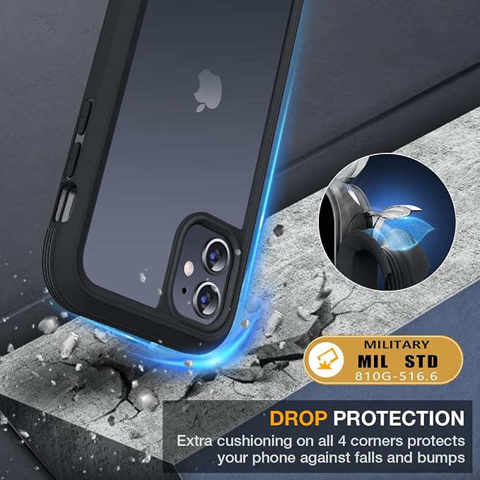 Miracase Glass Series for iPhone 11 Case 6.1 inch, Upgraded Full-Body Rugged - Image 4