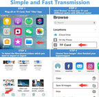 SD Card Reader for iPhone iPad Mac, Lightning & USB-C Dual Interface Memory - Image 8