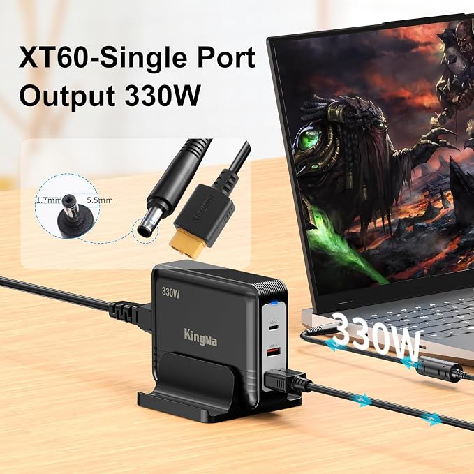 330W Acer Predator GaN Laptop Charger, PD 3.0 Fast Charging Adapter - Image 4
