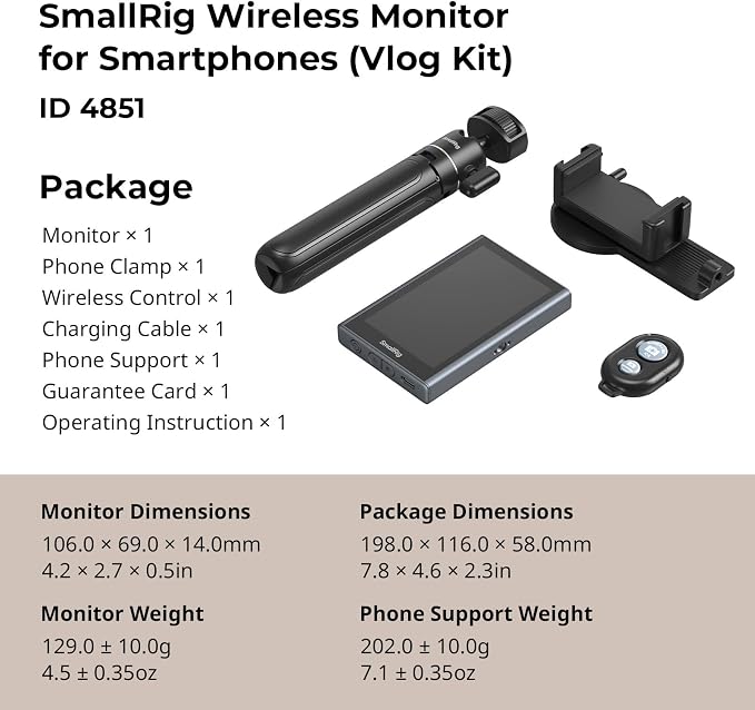 SmallRig Phone Vlog Selfie Monitor Screen - Image 8