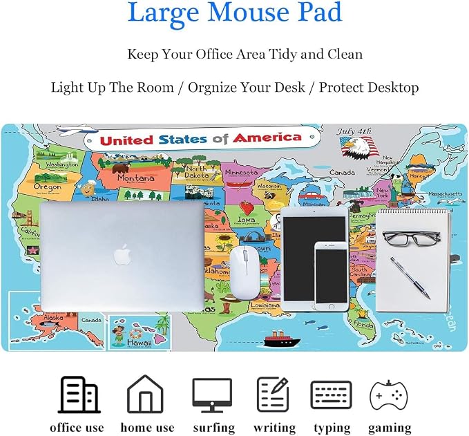 RTGGSEL 31.5x11.8 Inch Non-Slip Long Extended Large Gaming Mouse Pad - Image 7