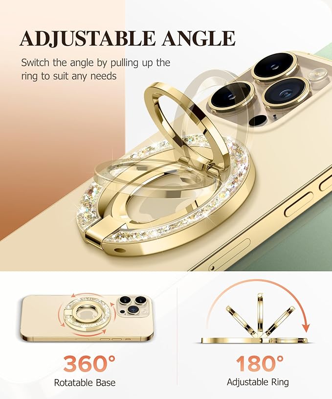 GVIEWIN Magnetic Phone Ring Holder, Compatible - Image 3