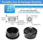 25 Pcs Cable Grommet, Snap Bushing 7/8" Mounting Diameter, Flexible - Image 9