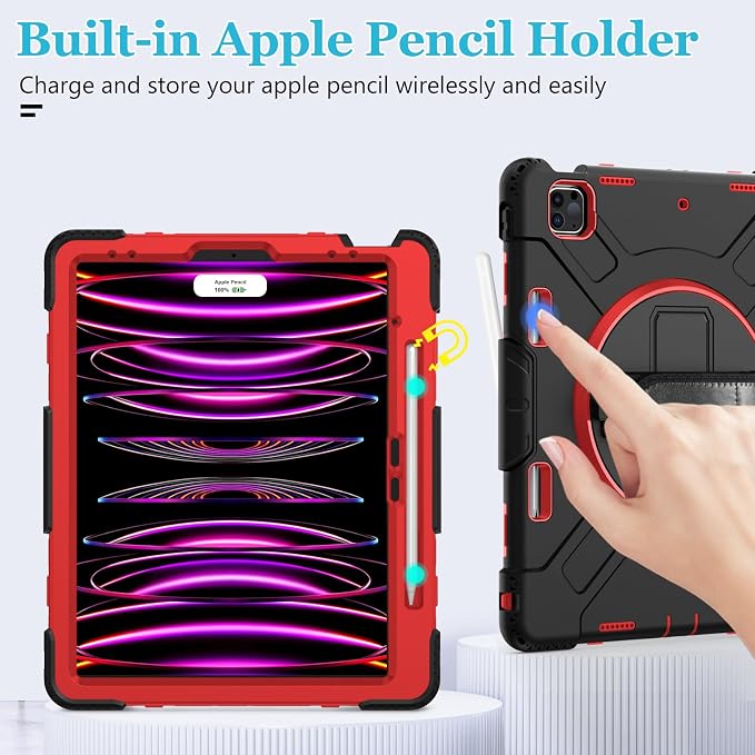 Case for iPad Pro 12.9 2022/2021/ 2020/2018: Cover for iPad Pro 12.9 6th/ 5th/ - Image 8
