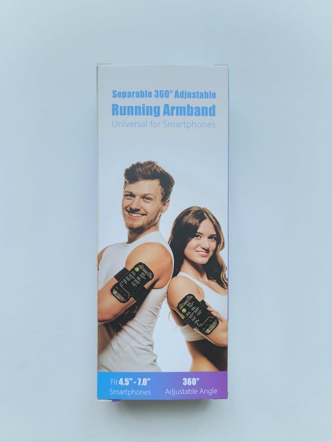 Cikyner Running Armband, Upgraded 3 in 1 Running Phone Holder Sports Armband - Image 9