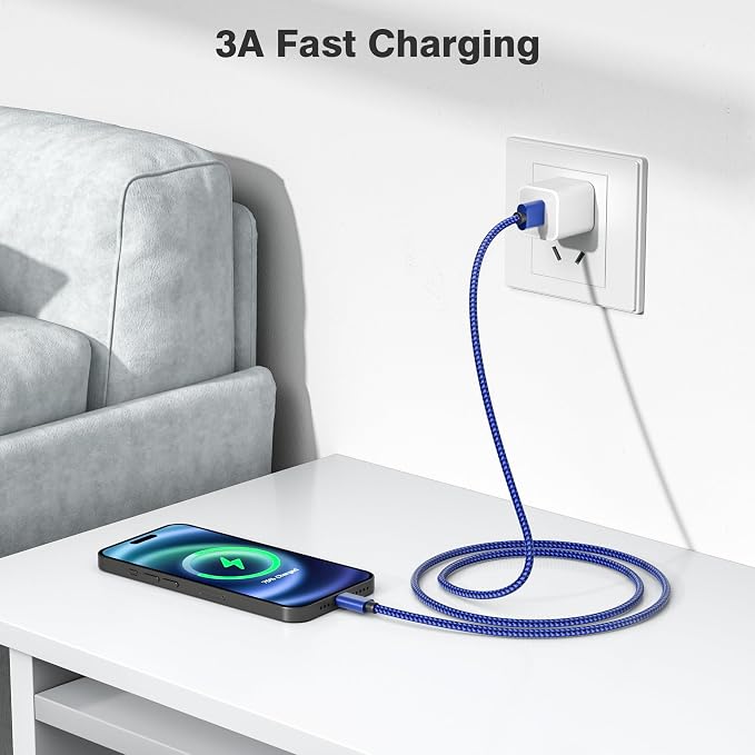 Elebase for iPhone 16 Car Charger Cable 1.5/3.3/6.6FT 3 Pack, Type C Charging - Image 5