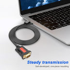 XMSJSIY USB to RS232 DB9 Serial Adapter Cable USB A Male to D-SUB 9-Pin Male - Image 6