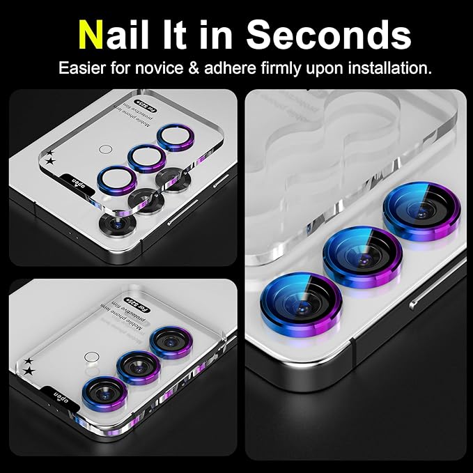 YWXTW Camera Lens Protector for Samsung Galaxy S25+ Plus Accessories 9H - Image 5