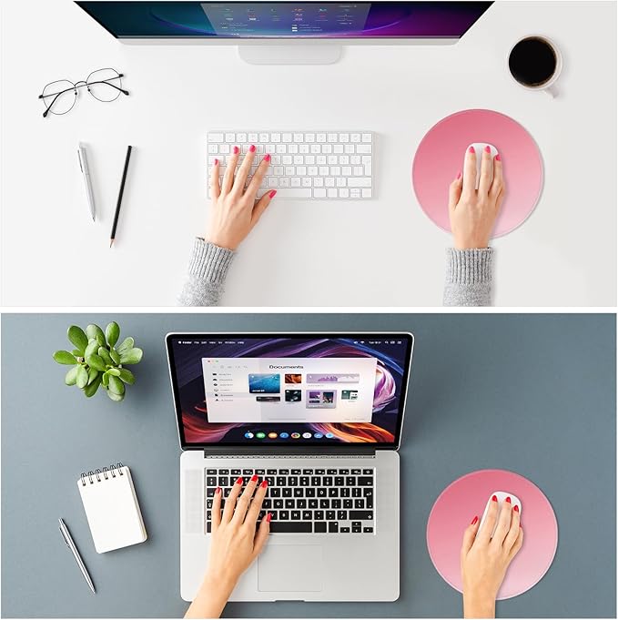 ITNRSIIET Mouse Pad Non-Slip Rubber Base Smooth Surface Stitched Edges - Image 2