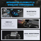 Professional 8-Channel Audio Mixer, Phenyx Pro DJ Sound Mixer Board w/Flexible - Image 5