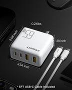 PISEN 65W USB C Fast Charger - 4FT USB-C Cable - Image 9