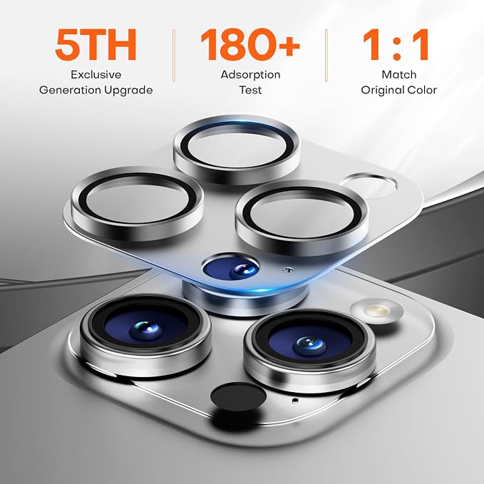 Camera Lens Protector for iPhone 16 Pro Max/16 Pro/15 Pro Max/15 Pro/14 Pro - Image 3