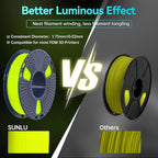 SUNLU PETG Glow in The Dark Filament Bundle, Luminous PETG 3D Printer Filament - Image 5