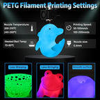 SUNLU PETG Glow in The Dark Filament, Luminous PETG 3D Printer Filament 1.75mm - Image 4