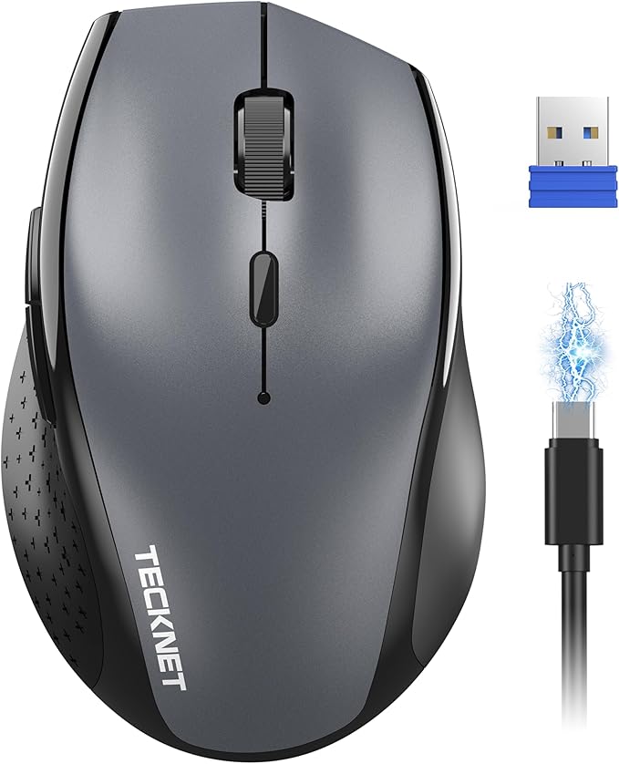 TECKNET Wireless Mouse Rechargeable, Mouse by Tecknet