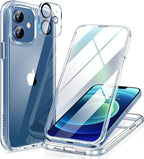 Miracase Glass Case for iPhone 12/12 Pro 6.1 inch, Upgraded Full-Body Rugged by Miracase