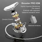BASN Bmaster Triple Driver in-Ear Monitors Headphones - Image 2