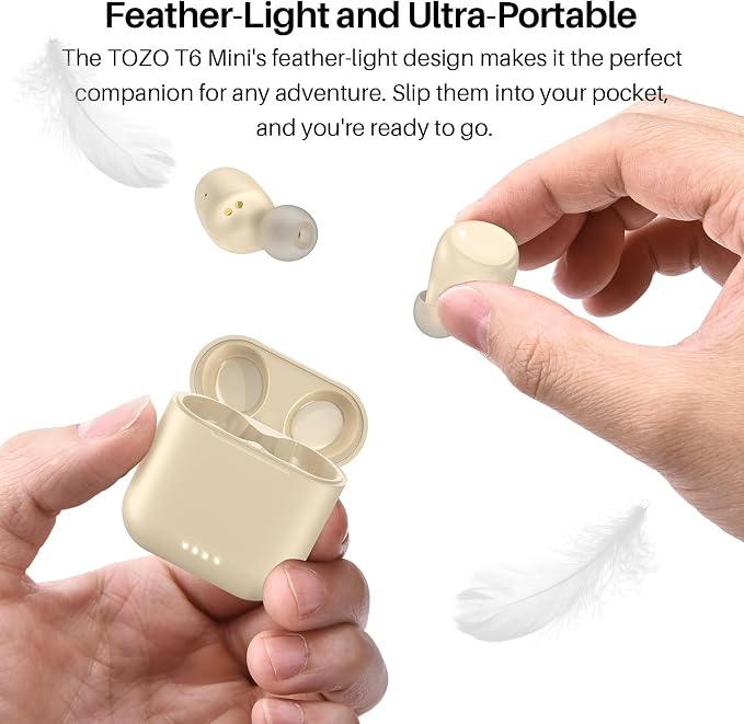 TOZO T6 Wireless Earbuds, Stereo Sound in Ear Headphones, 50 Hours Playtime - Image 8