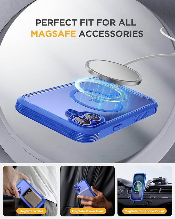 Miracase Magnetic for iPhone 16 Plus Case Full-Body Phone - Image 6