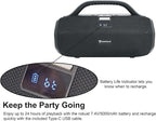 Rockville SONIC-50L Portable Bluetooth Speaker, 50W Stereo Sound, Dual LED Rings - Image 5