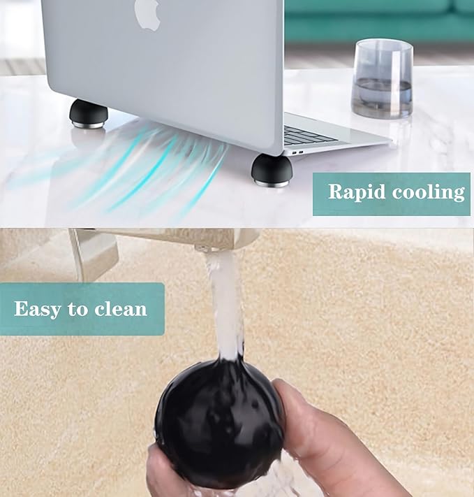 Laptop Cooling Pad, Small Laptop Cooling Stand Invisible Cooler Ball - Image 3