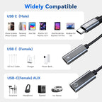 USB C Headphone Splitter, CCZ CA01 USB C to Type C Headphone Jack and Charger - Image 6