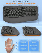 EDJO Ergonomic Wireless Keyboard - Image 5