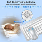 Wireless Keyboard and Mouse Combo, Ultra Slim Design Full Size Keyboard and 3 - Image 2
