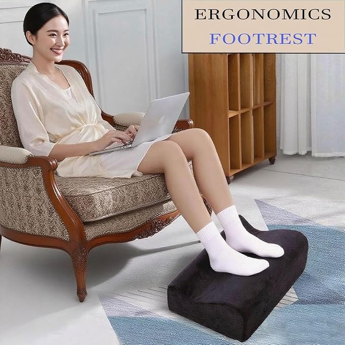 Foot Rest for Under Desk at Work, Ergonomic Under Desk Footrest - Image 3