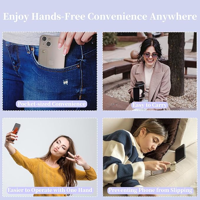 Phone Finger Holder Grip Handle Kickstand - Image 4