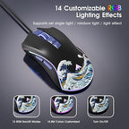 HITIME XVX Wired Gaming Mouse, 12000 DPI RGB Mouse - Image 5