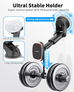 APPS2Car Magnetic Phone Mount, Dashboard Windshield Suction Cup Car Phone - Image 3