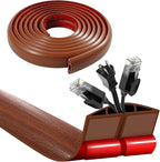3.3ft Self Adhesive Floor Cord Cover, Cord Hider Floor, Cable Cavity:0.61" x by Unknown