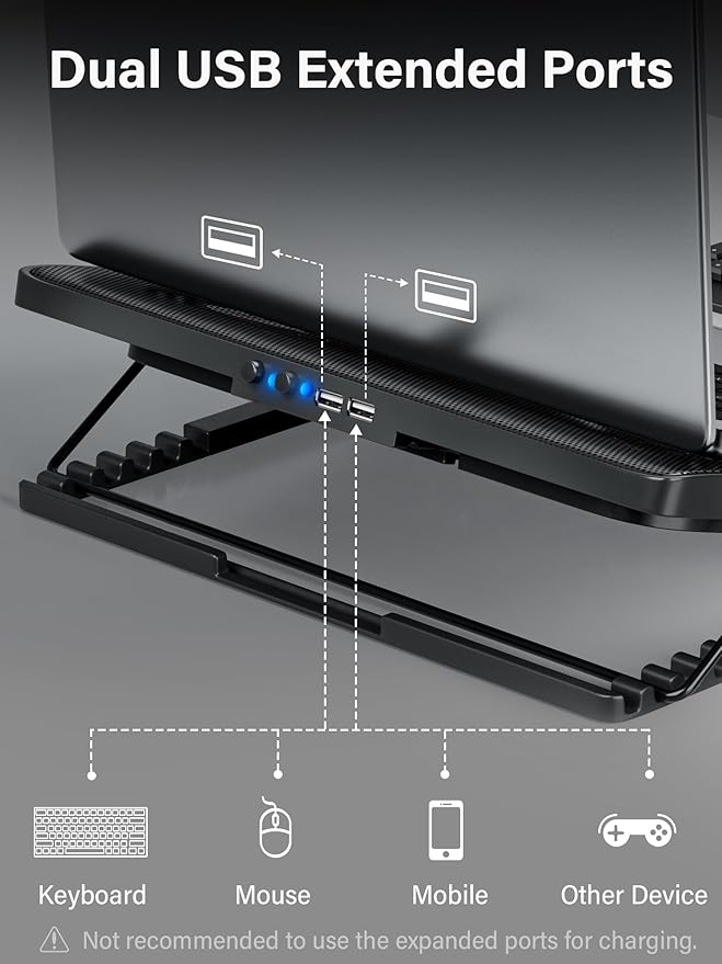 Kootek Laptop Cooling Pad, Laptop Cooler - Image 6