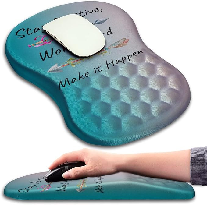 Mouse Pad Wrist Support, Ergonomic Mouse Pad by KUOSGM
