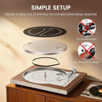 1 BY ONE Fully Automatic Record Player, HiFi Vinyl Turntable - Image 4