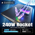 240W USB C Cable, 4 in 1 Charging Cable Fast Charging & Data Sync, Charger Cord - Image 3