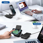PDKUAI 2 in 1 Wireless Charger, 25W Foldable Wireless Charging Station - Image 2