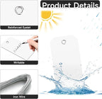 100 White Tags with String - Image 3