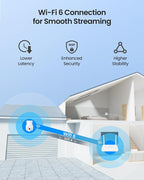 ZOSI 3K 5MP Plug-in Wired WiFi Security Camera, Wi-Fi 6 New Technology - Image 2