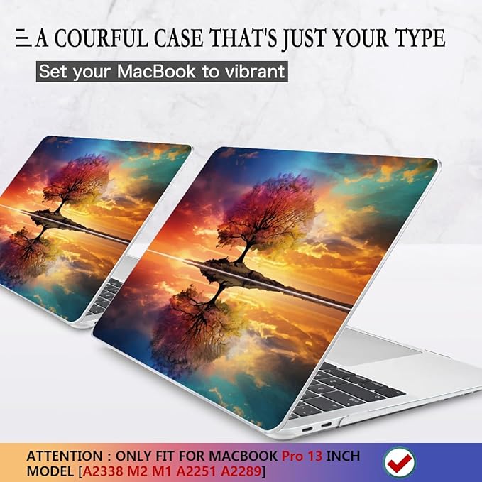 CISSOOK Compatible with MacBook Pro 13 inch Case 2025-2020 Release Model M2 M1 - Image 3