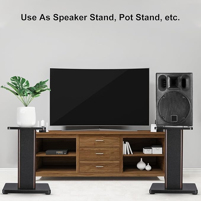 MECCANIXITY Wood Speaker Stands, 2 Pack 11.8 Inch Universal Speaker Stand - Image 6